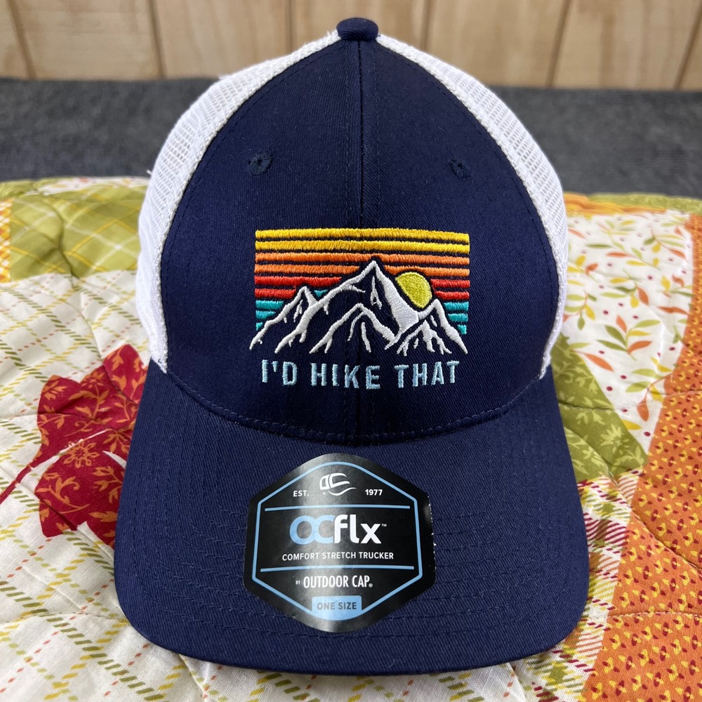 OCFLX Outdoor Cap Comfort Stretch Trucker Hat I D Hike That Mountains Sun‎ new